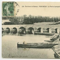 Environs de Rennes - PONT-REAN - Le Pont et perspective de la Vilaine.