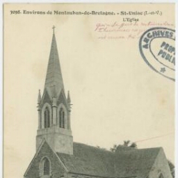 Environs de Montauban-de-Bretagne. - SAINT-UNIAC (I.-et-V.) - L'Eglise