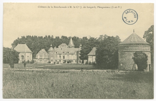 Château de la Bourbansais à M. le Cte J. de Lorgeril, Pleugueneuc (I.-et-V.). -