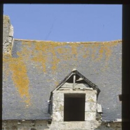 Trévron. - Manoir Le Chêne : façade, détails, fenêtre.
