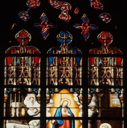 Verrière du Sacré Coeur de l'église Saint-Marse
