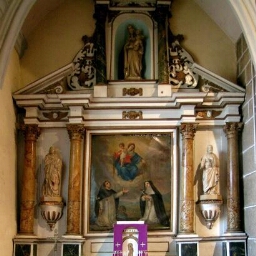 Retable dédié au Rosaire de l'église Saint-Martin
