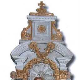 Retable dédié au Sacré Coeur de l'église Saint-Jean-Baptiste