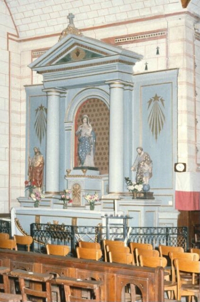 Retable de l'autel Nord de l'église Notre-Dame-de-Montual