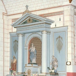 Retable de l'autel Nord de l'église Notre-Dame-de-Montual