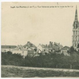 Le Pertre (I.-et-V.) - Vue Générale prise de la route de St-Cyr.