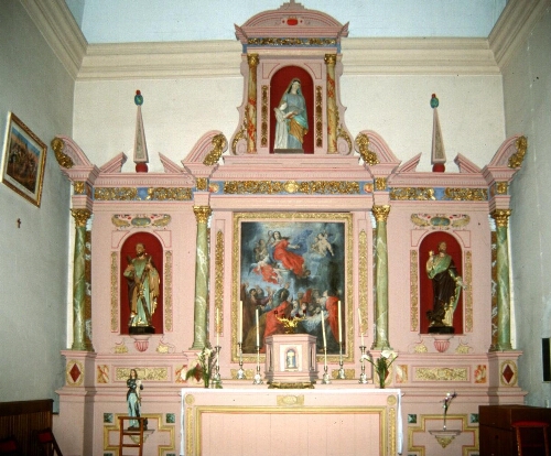 Retable de l'autel Nord de l'église de la Sainte-Trinité
