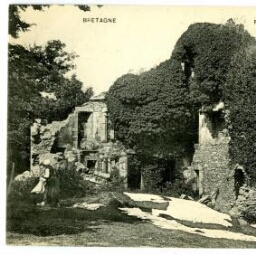 BRETAGNE Finistère - L'ABER-WRAC'H Ruines du Château de Tromenec