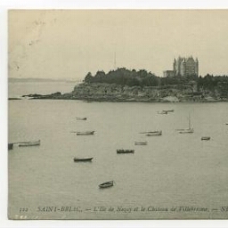 SAINT-BRIAC - L'Ile de Nezay et le Château de Villebresme.- ND Phot.