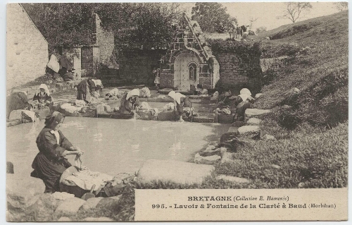Lavoir & Fontaine de Notre-Dame-de-la Clarté à Baud (Morbihan)