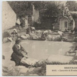Lavoir & Fontaine de Notre-Dame-de-la Clarté à Baud (Morbihan)