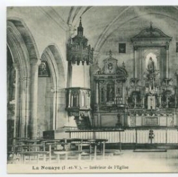 La Nouaye (I.-et-V.), - Intérieur de l'Eglise.