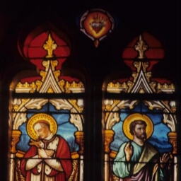 Verrière de saint Charles Borromée et saint Thomas de l'église Saint-Martin