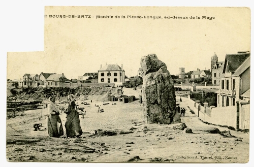 LE BOURG-DE-BATZ - Menhir de la Pierre-Longue, au dessus de la Plage
