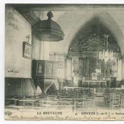 GEVEZE (I.-et-V.) - Intérieur de l'Eglise.