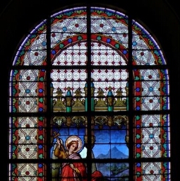 Verrière de saint Michel de l'église Saint-Ouen