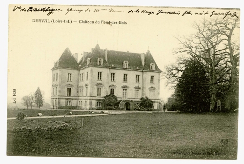 L-I DERVAL (Loire-Inf.) - Château du Fond-des-Bois