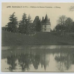 Antrain. Château de Bonnefontaine. L'étang.