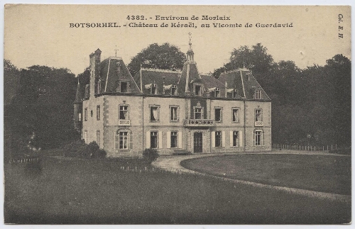Environs de Morlaix BOTSORHEL. - Château de Kéraël, au Vicomte de Guerdavid