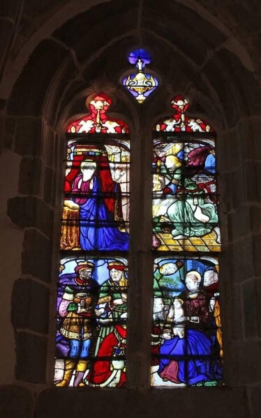 Verrière de l'Annonciation et de l'Adoration des Mages de l'église Saint-Ouen