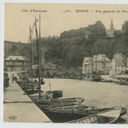 DINAN - Vue générale du Port