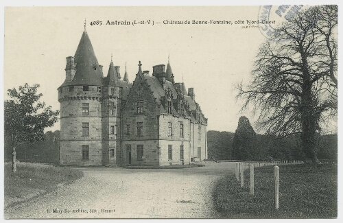 Antrain(I.-et-V.). Château de Bonnefontaine,côté Nord-Ouest.