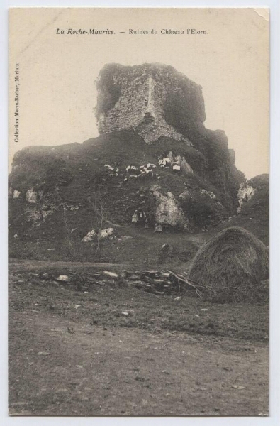 La Roche-Maurice.- Ruines du Château l'Elorn