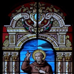 Verrière de saint François d'Assise de l'église Saint-Martin