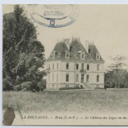 Bruz (I.-et-V.).- Le Château des Loges vu du Parc.- Les bords de la Vilaine.