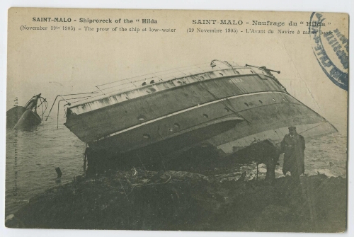 Saint-Malo - Naufrage du"Hilda"(19 novembre 1905)