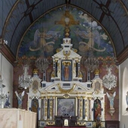 Retable de l'autel principal de l'église Saint-Médard