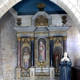Retable dédié à sainte Anne de l'église Saint-Mélaine