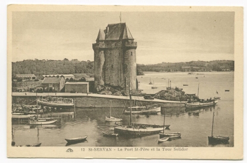 SAINT-SERVAN - Le port Saint-Père et la tour solidor.