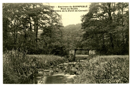 Environs de QUIMPERLE Pont du Diable Clairière de la Forêt de Carnoët
