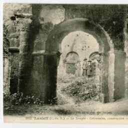 Lanleff (C.-du-N.) - Le Temple - Colonnades, construction romane bizantine (XIḞ et XIIḞ siècle).