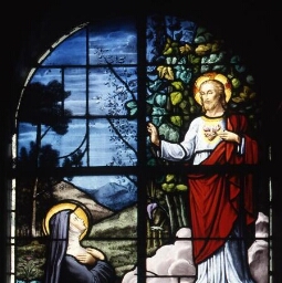 Verrière de sainte Marguerite-Marie Alacoque de l'église Saint-Thurial