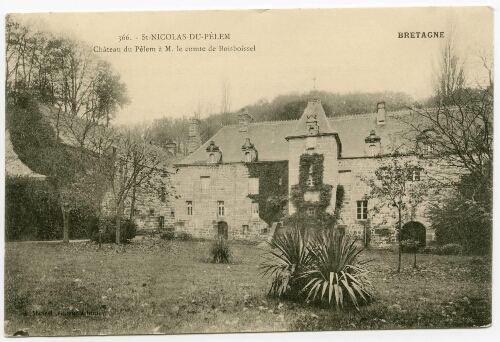 St-NICOLAS-DU-PELEM.- Le Château du Pélem à M. le Comte de Boisboissel