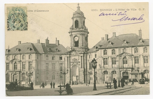 RENNES - L'Hôtel de Ville G.F.