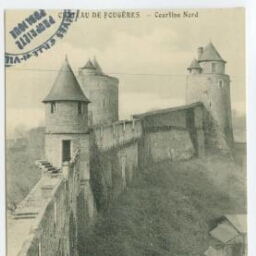 Château de Fougères - Courtine Nord.