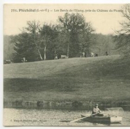 Pléchâtel (I.-et-V.) - Les Bords de l'Etang, près du Château du Plessix.