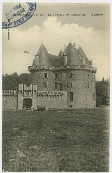 Broualan (I.-et-V.) - Le Château de Landalles - L'entrée