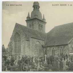 LA BRETAGNE SAINT-MEEN (I.-et-V.). - L'Eglise et le Cimetière.