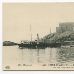 SAINT-MALO - Fort et embarcadère des Bés.