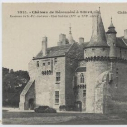 Château de Kérouzéré à Sibiril Environs de St-Pol-de-Léon - Côté Sud-Est (XVe et XVIe siècles)