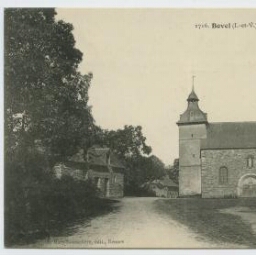 Bovel (I.-et-V.) - La place et l'église