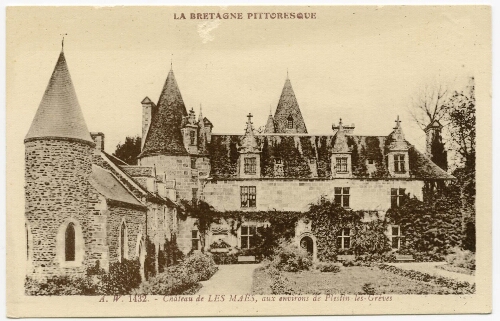 A. W. Châteaux de LES MAËS, aux environs de Plestin-les-Grèves