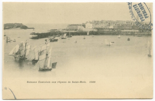 Bateaux cancalais aux régates de Saint-Malo.