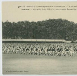 40e Fête Fédérale de Gymnastique sous la Présidence de M. Poincaré.