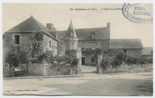 Antrain (I.-et-V.). L'Hôtel Grand'Maison