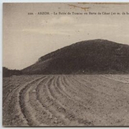 ARZON. - La Butte de Tumiac ou beutte de César (mètres de hauteur, mètres de circonférence)